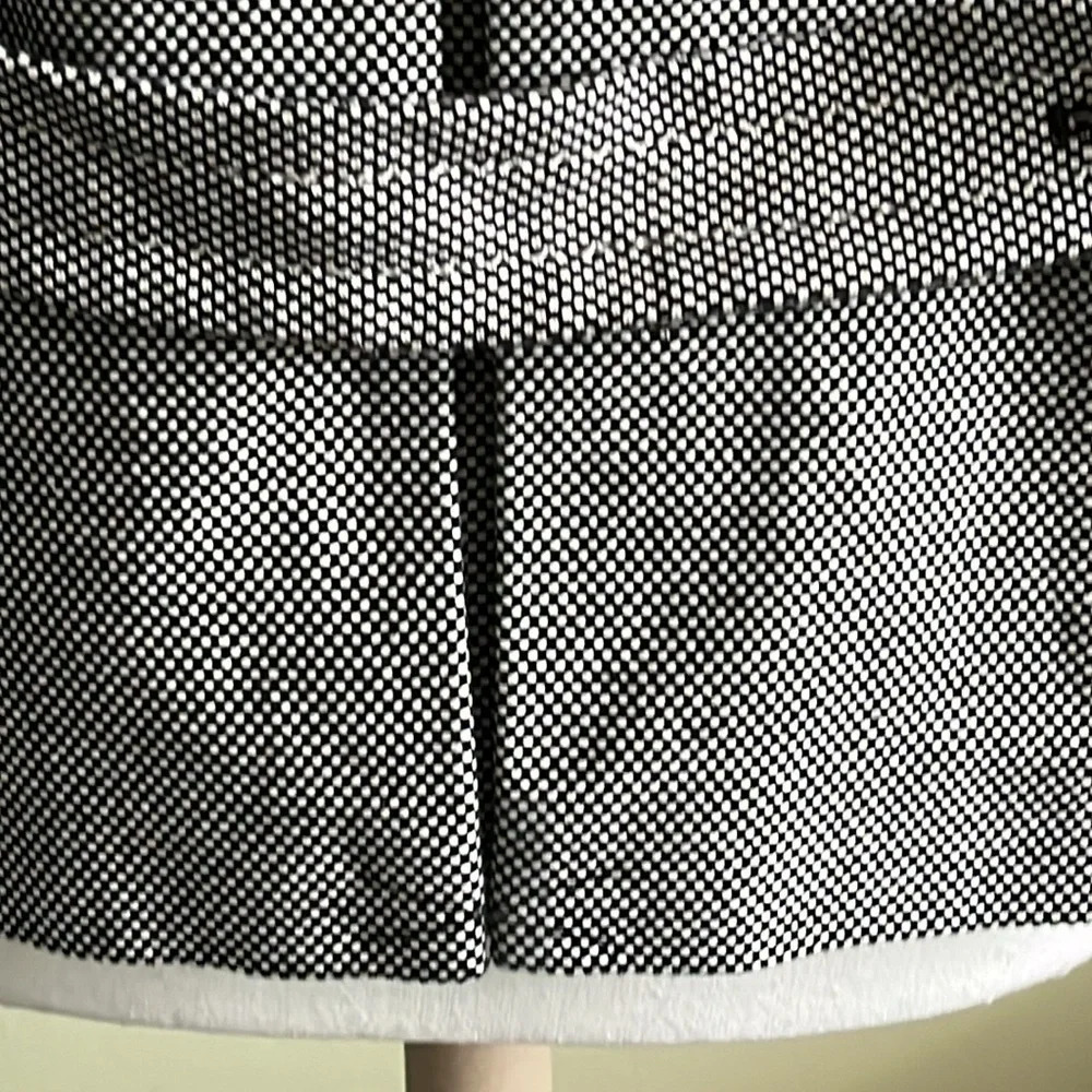 Talbots houndstooth cotton black white fully lined blazer jacket - Picture 13 of 17